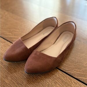 Elegant Brown Suede Women's Loafers